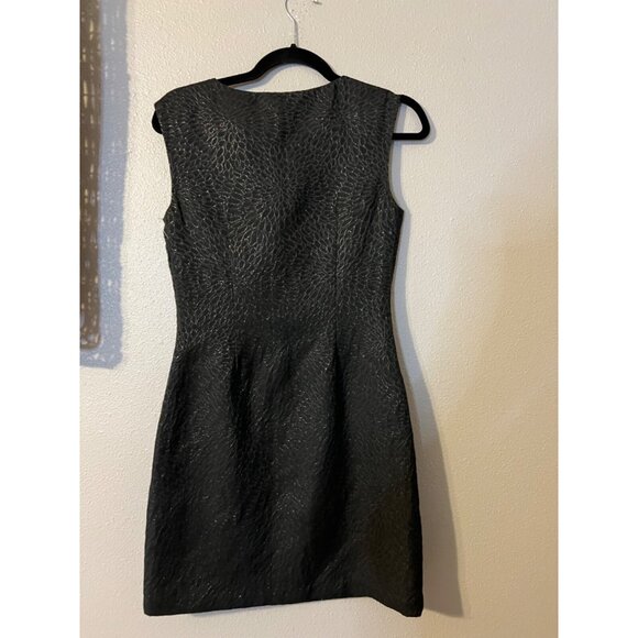YUMI Dress Small US 2 4 EUR 38 UK 10 Black Shimmer Stretch Career Church NWT NEW - Picture 6 of 9